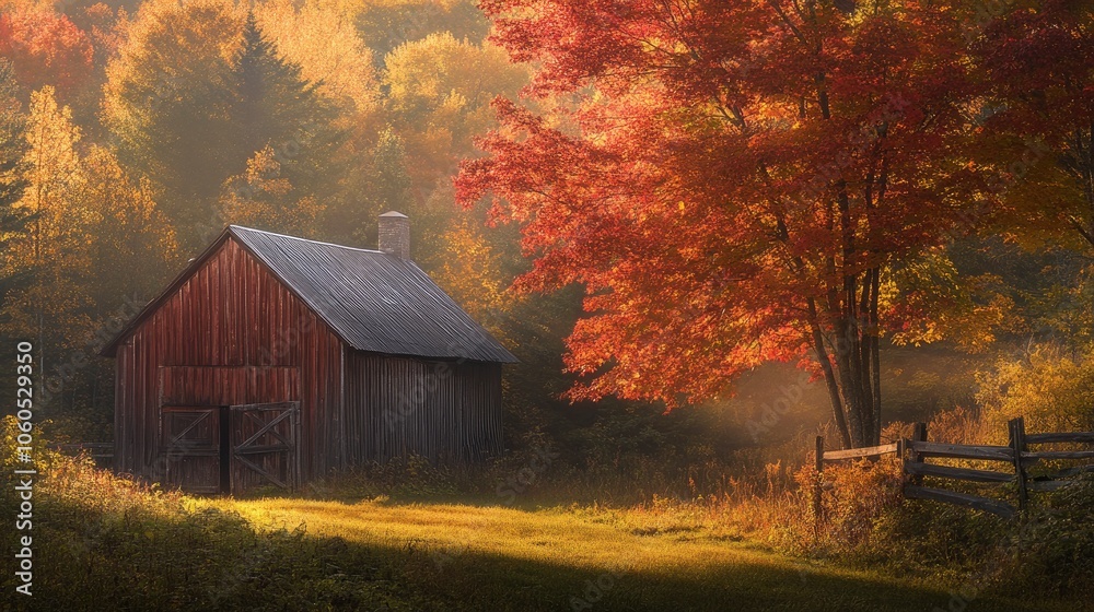 Early morning autumn light near Killington, Vermont. Photo taken on a calm tranquil colorful morning during the peak autumn foliage season. Vermont's beautiful fall foliage ranks with the best in New Early morning autumn light near Killington, Vermont. Photo taken on a calm tranquil colorful morning during the peak autumn foliage season. Vermont's beautiful fall foliage ranks with the best in New