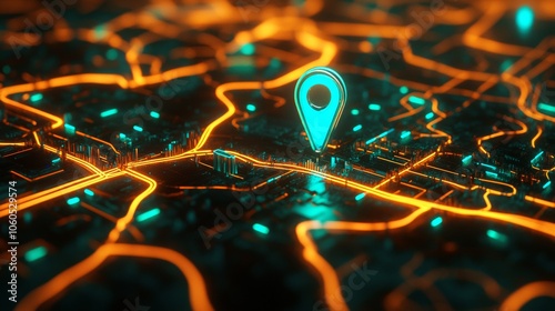 Wallpaper Mural Precise digital city map with pinpointed areas, ideal for seamless navigation
 Torontodigital.ca