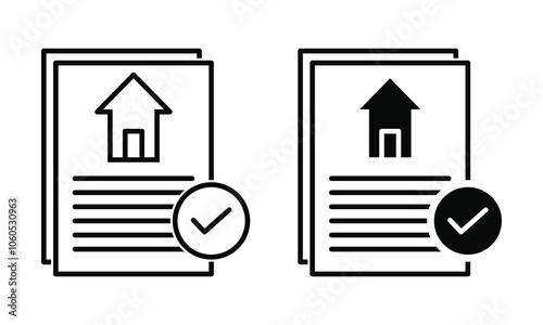 House rules icon, outline, silhouette, vector, illustration.