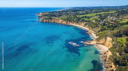 Aerial photograph of the Mount Martha coastal drive located in the Mornington Peninsula