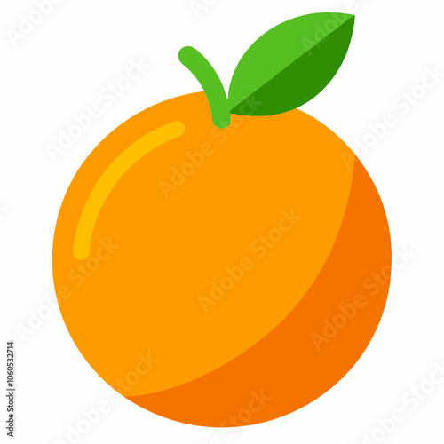 orange fruit isolated on white