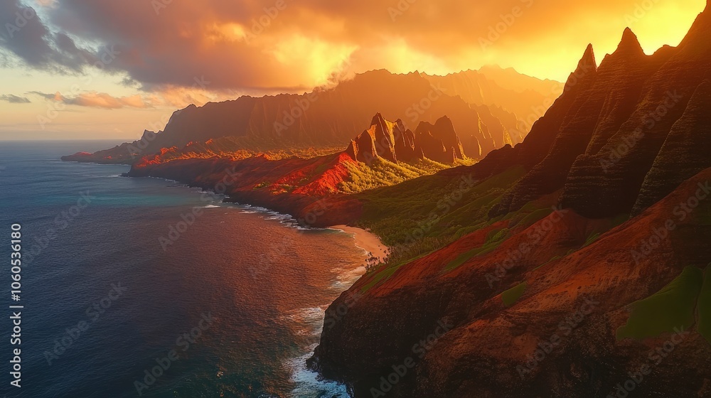 Hawaii, sunset, travel, landscape, vacation Hawaii, sunset, travel, landscape, vacation