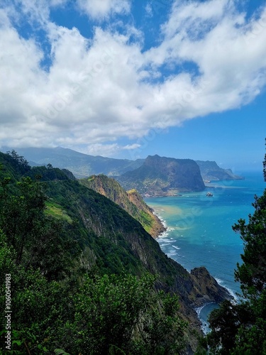 View from island on the sea on Madeira