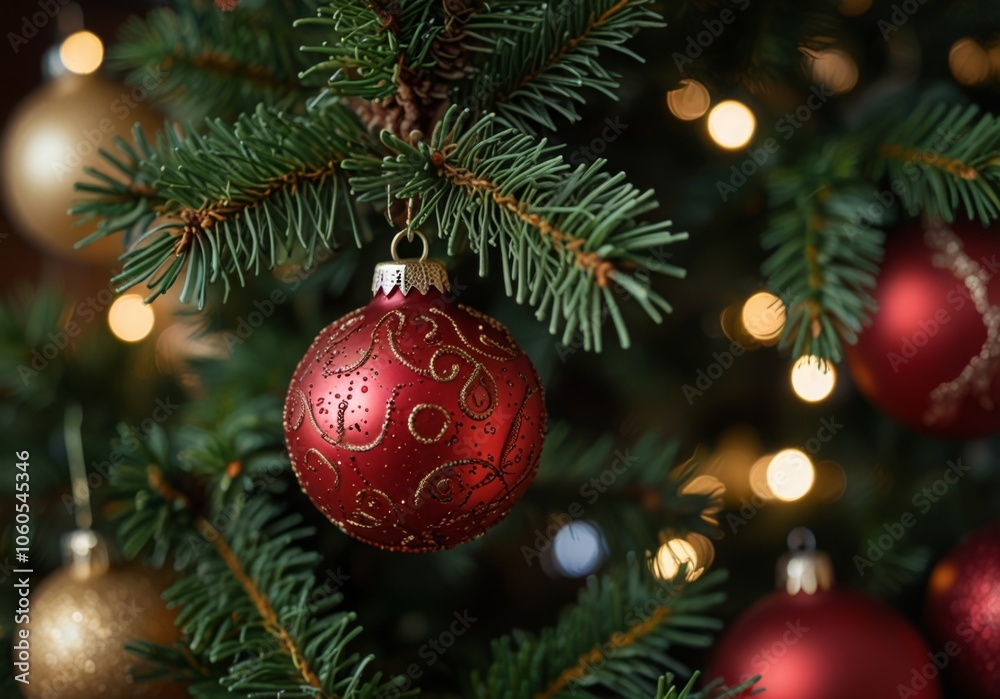 Christmas tree close up Christmas tree close up
