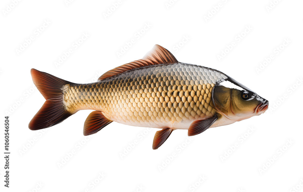 Fototapeta premium fish on white background