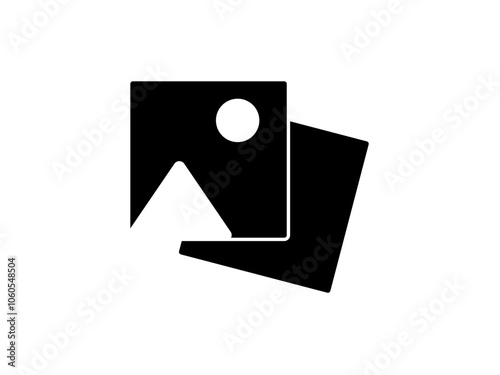 picture icon photo camera vector snapshot, polaroid photo symbols for app web logo banner button icon - Vector