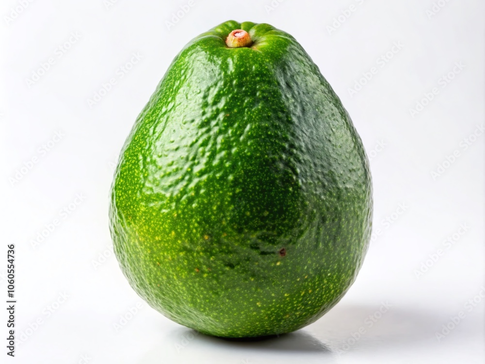 Fresh Green Avocado on White Background - Perfectly Ripe and Ready to Eat, Ideal for Healthy Recipes, Nutrition, and Culinary Uses Fresh Green Avocado on White Background - Perfectly Ripe and Ready to Eat, Ideal for Healthy Recipes, Nutrition, and Culinary Uses