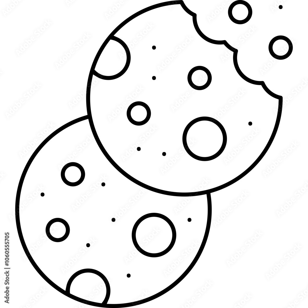 Biscuit single icon Biscuit single icon
