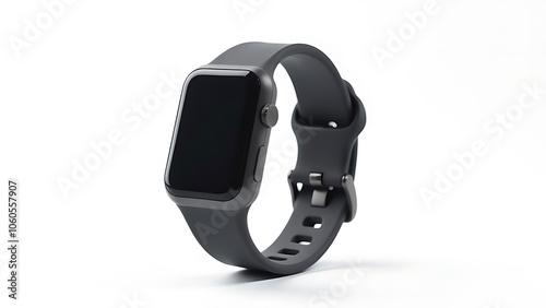 Fitness bracelet on white background