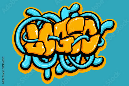 logic graffiti typography art