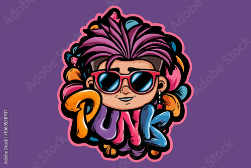 punk graffiti lettering typography 