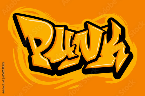 punk graffiti lettering typography 