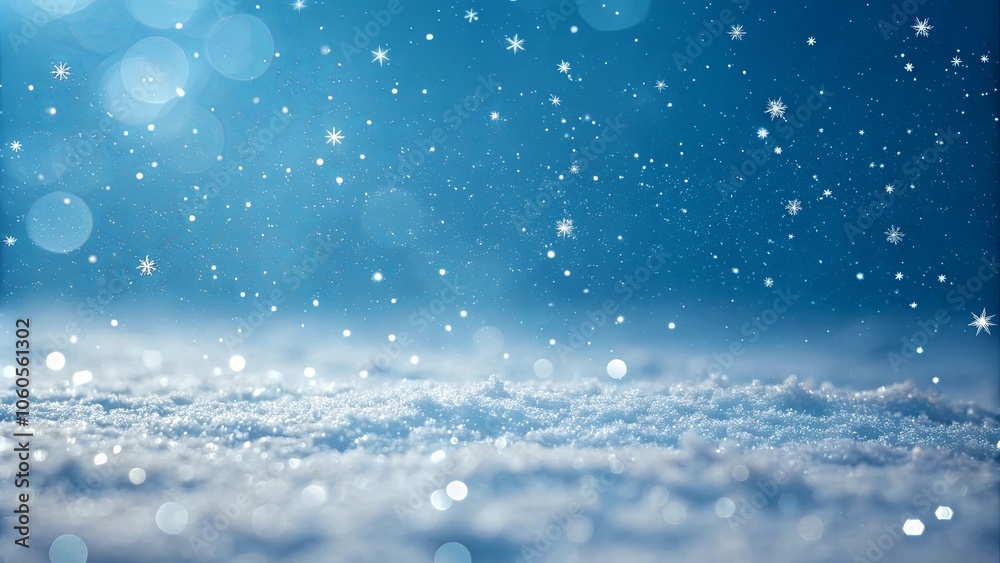 Delicate Radiant Snowfall in Abstract Background Delicate Radiant Snowfall in Abstract Background