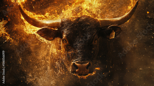 bull on the fire