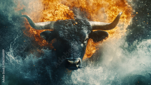 bull on the fire