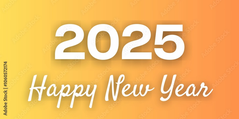 Happy New Year background pattern 2025