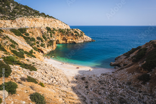 View to Çağıllı beach and surroundings