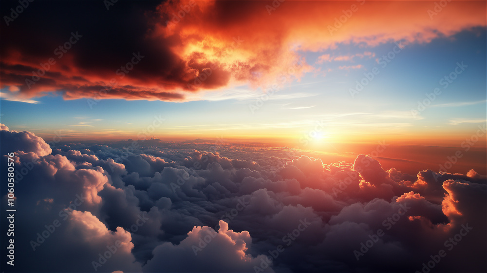 The sky from the plane, the sky from heaven, the glory of heaven
