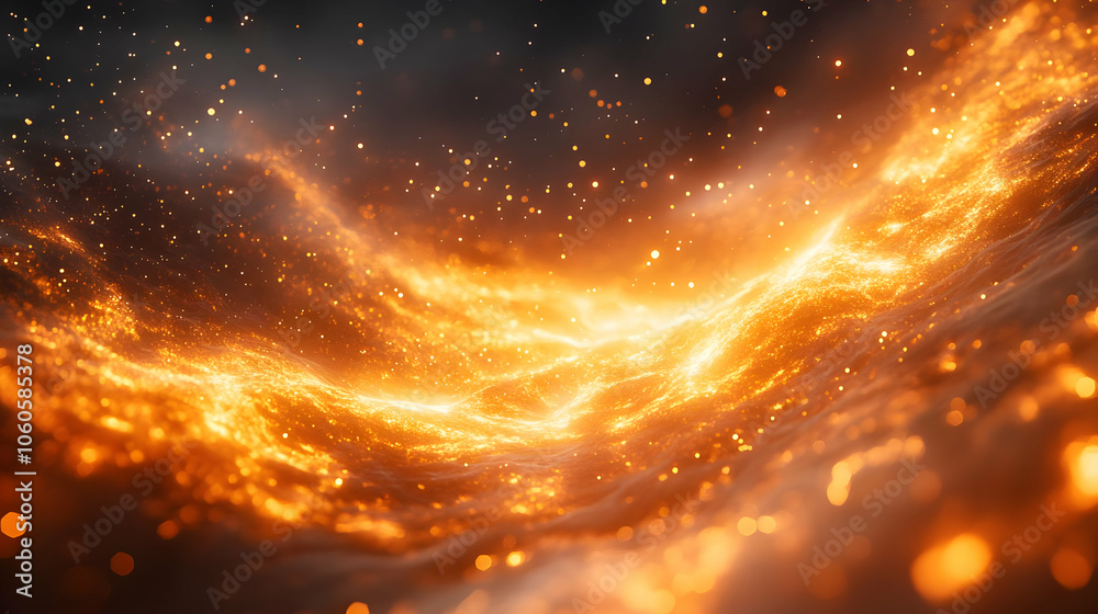 Abstract Background with Orange and Yellow Lights Abstract Background with Orange and Yellow Lights