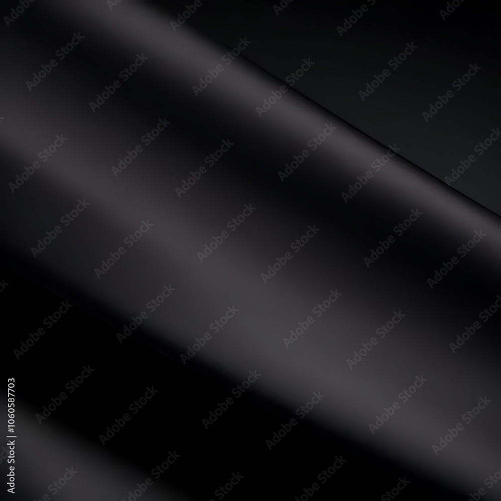 Midnight Black Silk Fabric with Glossy Finish. Midnight Black Silk Fabric with Glossy Finish.