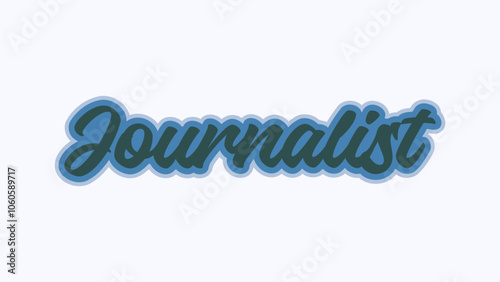 Journalist Text With Ghostwhite Colored Background