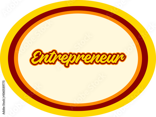 Entrepreneur Text With Cornsilk Colored Background