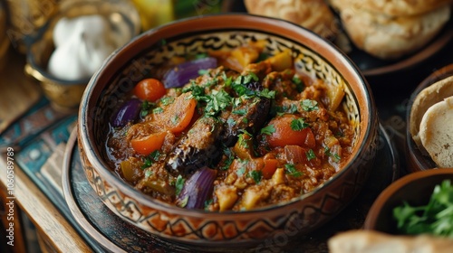 Karniyarik, or "Riven Belly," is a traditional Turkish aubergine eggplant meal. 