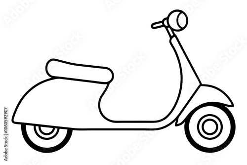 scooter silhouette illustration