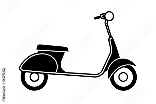 scooter silhouette illustration