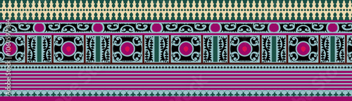 Obraz na płótnie seamless beautiful wallpaper cards border design floral leaf vintage ornament Victorian geometric ethnic print paisley pattern
w salonie
