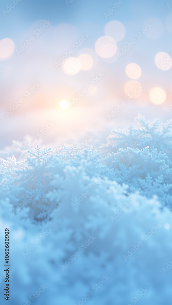 delicate snowflakes under a soft winter sky delicate snowflakes under a soft winter sky