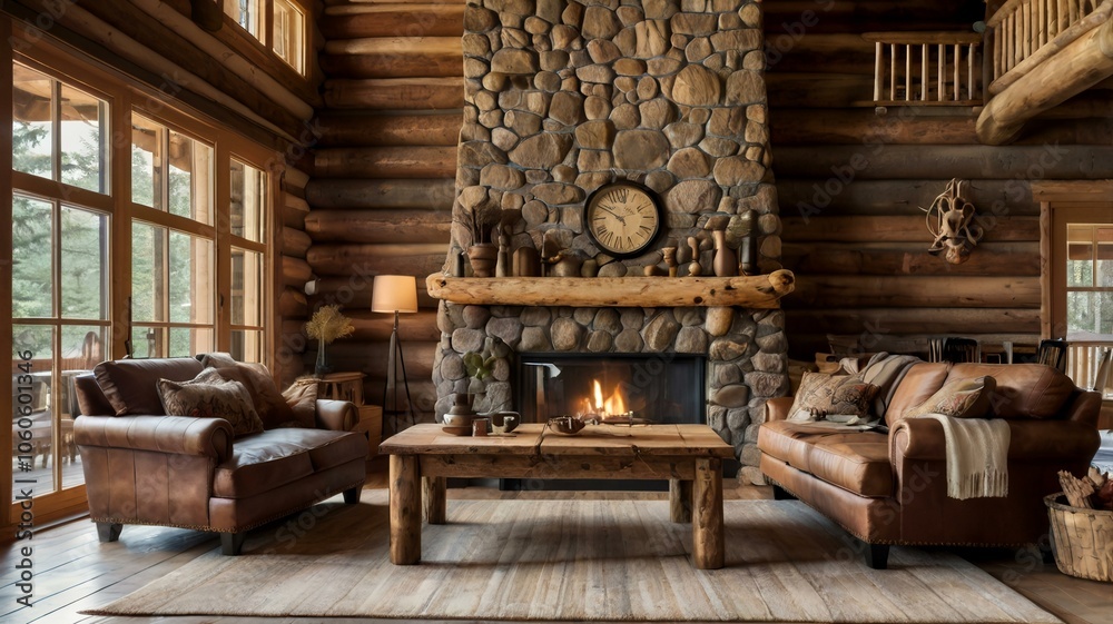 interior design of a rustic log cabin interior design of a rustic log cabin
