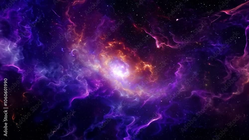 nebula seamless 4k virtual repeating animated scenes Interstellar space galaxy cosmos sky night astronomy starry universe blue dark star light nature background motion timelapse landscape time scienc