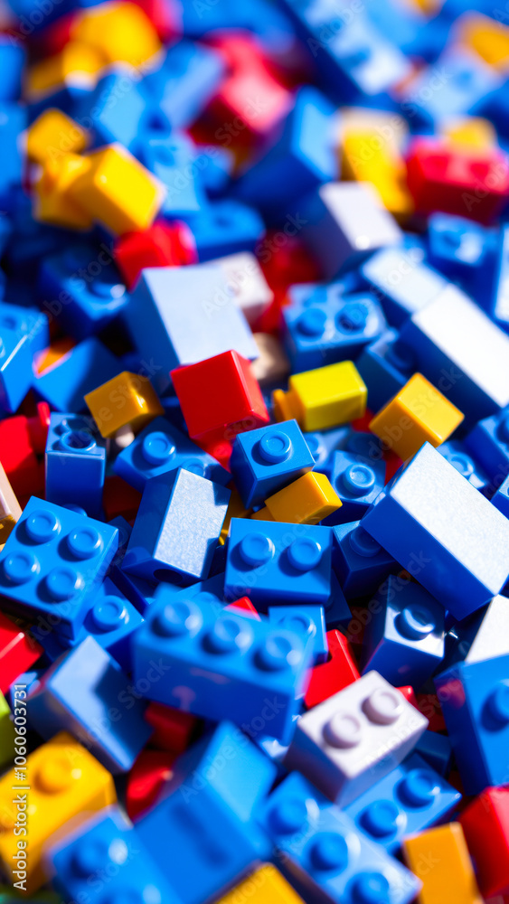 colorful heap plastic building blocks colorful heap plastic building blocks