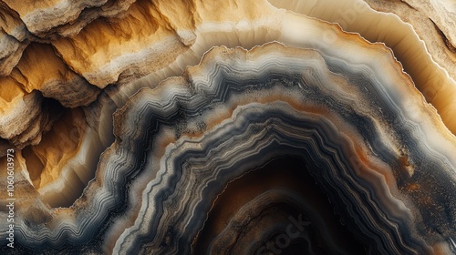 Nature unveils layers of geological beauty revealing earth’s hidden secrets
