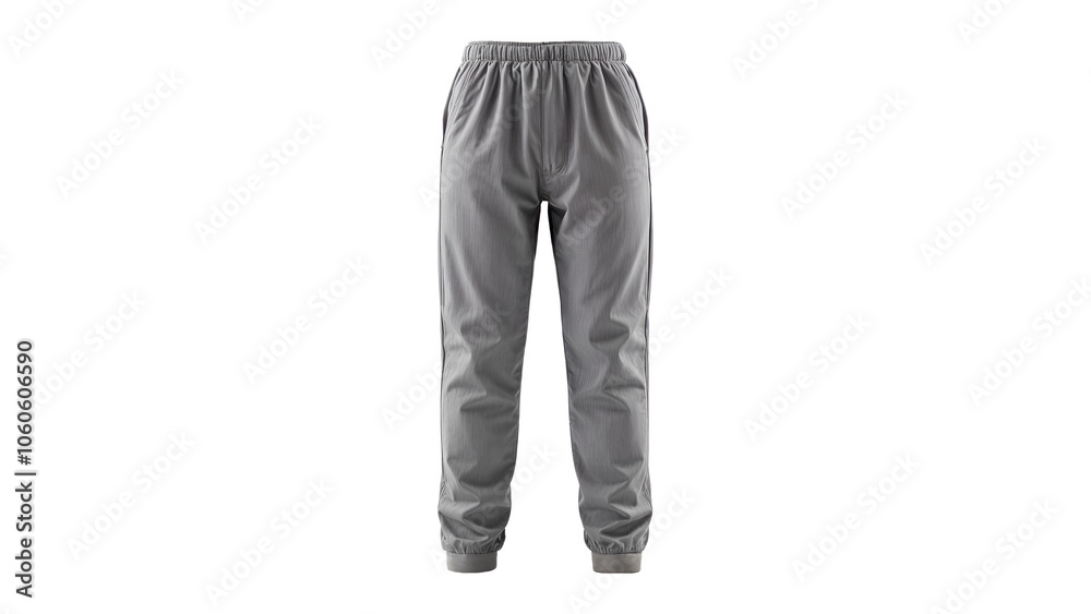 Classic grey sweatpants against transparent background. Classic grey sweatpants against transparent background.