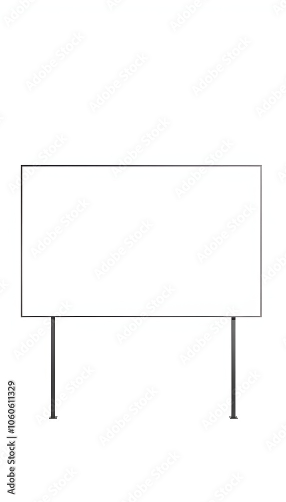 Blank white mock up or billboard for advertising isolated with white highlights, png Blank white mock up or billboard for advertising isolated with white highlights, png