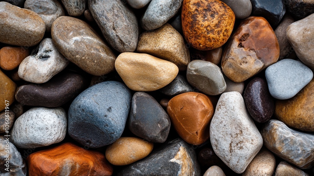 A collection of varied, wet stones showcases a striking array of colors and textures, evoking diversity and natural richness, with a sense of visual depth. A collection of varied, wet stones showcases a striking array of colors and textures, evoking diversity and natural richness, with a sense of visual depth.