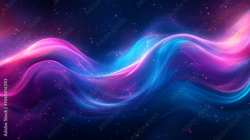 Colorful abstract waves in blue, cyan, and purple swirl on a dark backdrop, creating a vibrant and energetic atmosphere. Colorful abstract waves in blue, cyan, and purple swirl on a dark backdrop, creating a vibrant and energetic atmosphere.