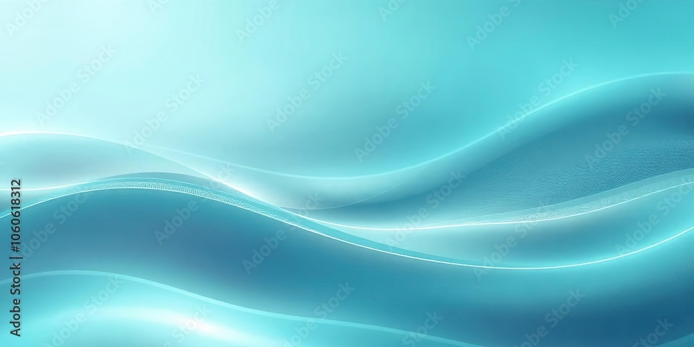 Smooth teal waves of light in a soft gradient, creating a calming and futuristic backdrop, gradient, background Smooth teal waves of light in a soft gradient, creating a calming and futuristic backdrop, gradient, background