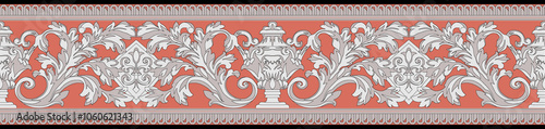 seamless beautiful wallpaper cards border design floral leaf vintage ornament Victorian geometric ethnic print paisley pattern
