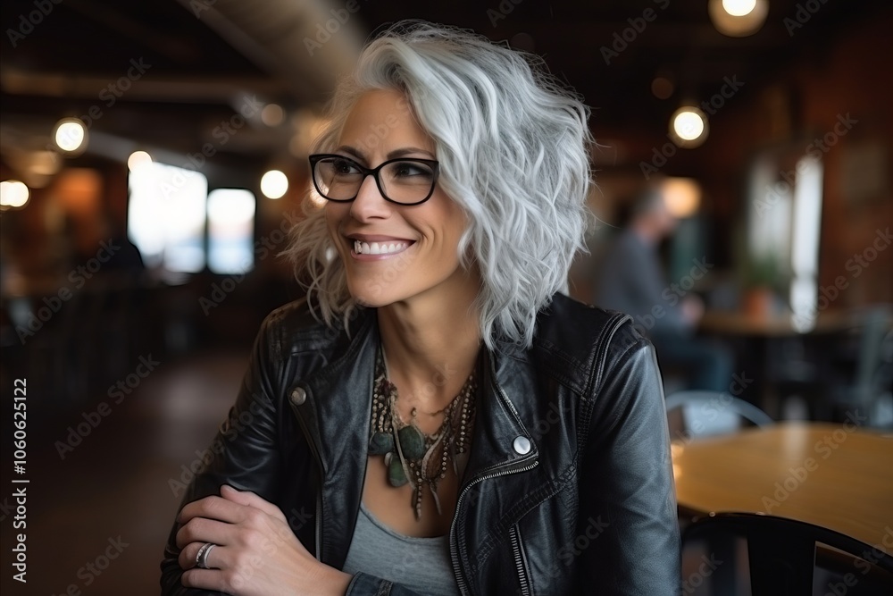 Portrait of a beautiful young woman smiling in a coffee shop. Portrait of a beautiful young woman smiling in a coffee shop.