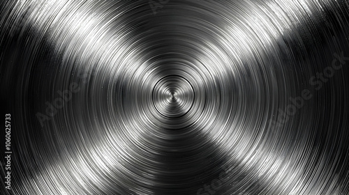 Abstract Background with Circular Silver Lines