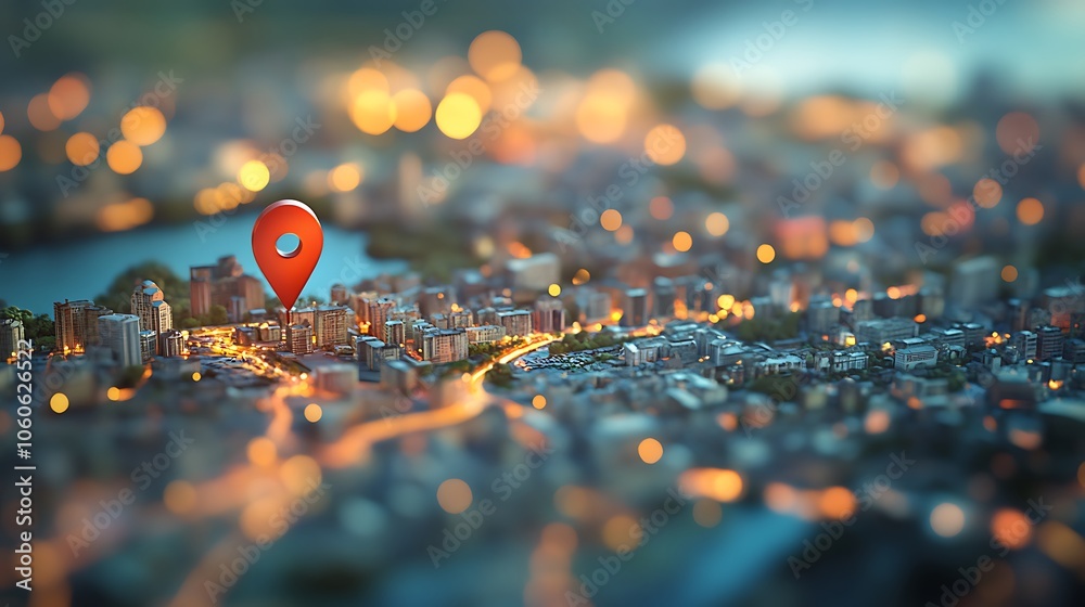 A map of the city with a location pin, Map pin location city A map of the city with a location pin, Map pin location city