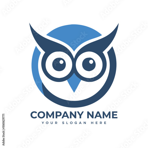 Editable Colourful Owl Logo Design photo