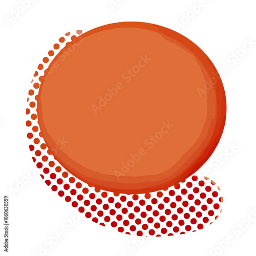 Ilustração vetorial design fundo papel carta circulo bola estilo moderno