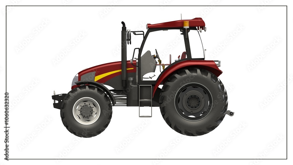 3D Project of a Tractor for Efficient Agricultural Operations. 3D Project of a Tractor for Efficient Agricultural Operations.