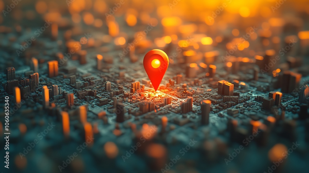 A map of the city with a location pin, Map pin location city A map of the city with a location pin, Map pin location city
