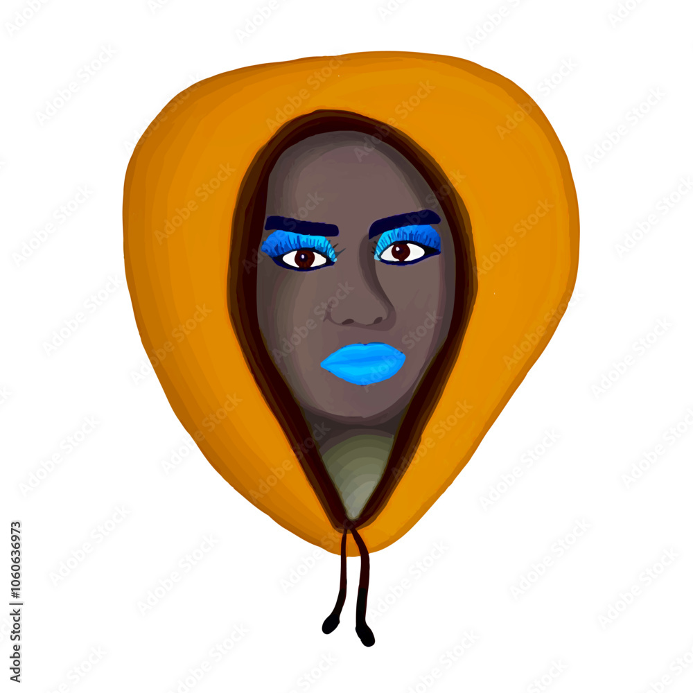 Ilustração Vetorial mulheres, cara, vector, ilustração, cabelo, beldade, moda, cabeça, olho, arte, modelar, design, caricatura, desenho, lábio, gente, senhora, maquiagem, olho, sorridente, capa, maqui