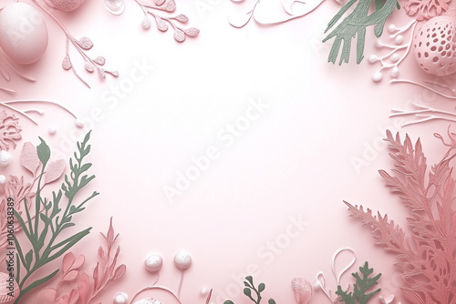 Abstract pink spring themed background with copy space